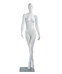 Mannequin femme laqué blanc