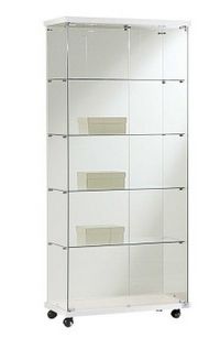 Vitrine  met 4 LED lampjes 