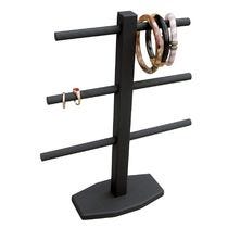 Espositore porta bracciali in legno nero 2 livelli Alt.20cm - RETIF