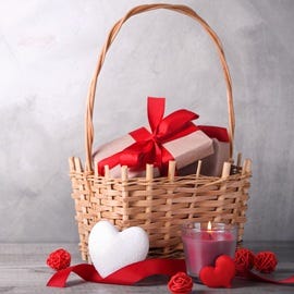 Paniers et frisure Saint Valentin