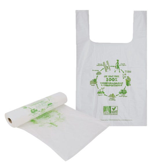 Sacs plastique biodégradables
