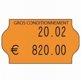 Etichette Meto formato 32 x 19mm arancione fluorescente standard - per 30000 Etichette Meto formato 32 x 19mm arancione fluorescente standard - per 30000