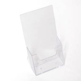 Porta-catalogo da banco trasparente A6 Dim.10 x 21 cm Porta-catalogo da banco trasparente A6 Dim.10 x 21 cm