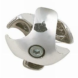 Morsetto Jolly cromato per montare 2 o 3 tubi di Ø 25mm Morsetto Jolly cromato per montare 2 o 3 tubi di Ø 25mm