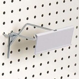Porta etichette bianco per gancio T 30 x 70 mm Porta etichette bianco per gancio T 30 x 70 mm