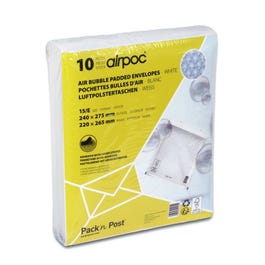 Busta imbottita per spedizioni con pluriball interno 24x27,5cm - Conf. da 10 Busta imbottita per spedizioni con pluriball interno 24x27,5cm - Conf. da 10