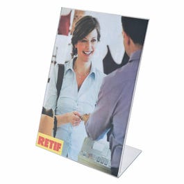 Porta cartellini A5 inclinato Pet - Pack da 5 Porta cartellini A5 inclinato Pet - Pack da 5