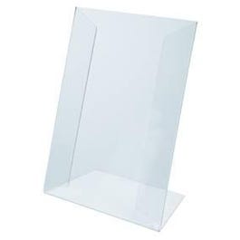 Porta cartellino A6 inclinato PET - Pack da 5 Porta cartellino A6 inclinato PET - Pack da 5