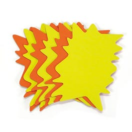 Segnaprezzi flash bifacciale giallo/arancione 12x8cm - Pack da 50 Segnaprezzi flash bifacciale giallo/arancione 12x8cm - Pack da 50