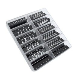 Cofanetto prezzi 1 cm nero testo in bianco Cofanetto prezzi 1 cm nero testo in bianco