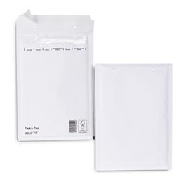 Busta imbottita kraft bianca Dim: 20x27,5 cm - Pack da 100 Busta imbottita kraft bianca Dim: 20x27,5 cm - Pack da 100