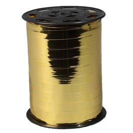 Nastro bolduc a specchio tinta unita oro 250 m x 10 mm Nastro bolduc a specchio tinta unita oro 250 m x 10 mm