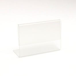 Cavalletto trasparente per etichette 6x4cm - Pack da 10 Cavalletto trasparente per etichette 6x4cm - Pack da 10