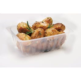 Vaschetta gastronomia traslucida caldo/freddo 375g 9x13,8x5cm - Pack da 250 Vaschetta gastronomia traslucida caldo/freddo 375g 9x13,8x5cm - Pack da 250