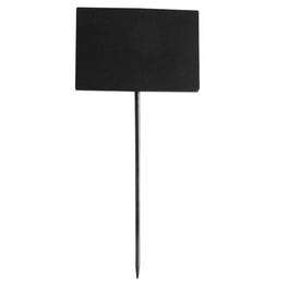 Etichette alimenti con lavagnetta e spillo in bambù nere 18cm - Confez. da 5 Etichette alimenti con lavagnetta e spillo in bambù nere 18cm - Confez. da 5