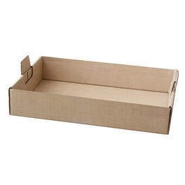Vassoio da trasporto con manici in cartone kraft 54,5x38,5x9,5cm - per 50 Vassoio da trasporto con manici in cartone kraft 54,5x38,5x9,5cm - per 50