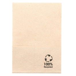 Tovagliolini ovatta naturale riciclato "Mini servis" 1 velo 17x17cm - da 200 Tovagliolini ovatta naturale riciclato "Mini servis" 1 velo 17x17cm - da 200