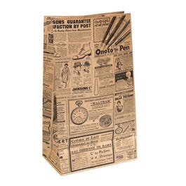 Borsa kraft SOS Times 25+15x43,5cm - per 250 Borsa kraft SOS Times 25+15x43,5cm - per 250