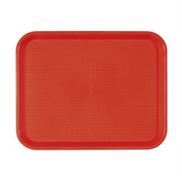 Vassoio fast food colore rosso 35,5x45,3cm Vassoio fast food colore rosso 35,5x45,3cm