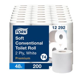 Carta igienica 200 strappi tork bianca 23 metri - Pack da 48 Carta igienica 200 strappi tork bianca 23 metri - Pack da 48