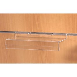 Mensola dritta per dogato 20 x 10 cm con porta-etichette 25 mm Mensola dritta per dogato 20 x 10 cm con porta-etichette 25 mm