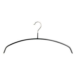 Gruccia antiscivolo curvato nero 46 cm - Pack da 50 Gruccia antiscivolo curvato nero 46 cm - Pack da 50