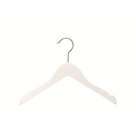 Gruccia bambino legno bianco con tacche 32 cm Pack da 6 Gruccia bambino legno bianco con tacche 32 cm Pack da 6