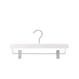 Gruccia in legno bianco con pinze 35 cm Pack da 6 Gruccia in legno bianco con pinze 35 cm Pack da 6