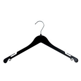 Gruccia plastica nero con tacche 43 cm - Pack da 100 Gruccia plastica nero con tacche 43 cm - Pack da 100