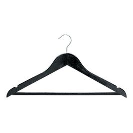 Gruccia legno nero con barra e tacche 44 cm Ecoline - Pack da 6 Gruccia legno nero con barra e tacche 44 cm Ecoline - Pack da 6