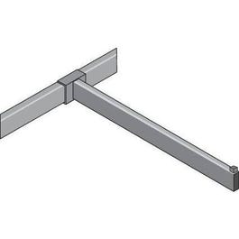 Braccio dritto nickel spazzolato 40 cm Queen Vogue Alias per barra Braccio dritto nickel spazzolato 40 cm Queen Vogue Alias per barra