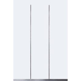 Montante cremagliera Queen Vogue nickel spazzolato Lungh. 2 x prof.2 x Alt. 240 Montante cremagliera Queen Vogue nickel spazzolato Lungh. 2 x prof.2 x Alt. 240