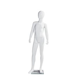 Manichino bambino 10 anni anca inclinata bianco laccato A147cm Manichino bambino 10 anni anca inclinata bianco laccato A147cm