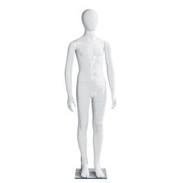 Manichino bambino 12 anni A154cm bianco laccato Shopexpert fibra di vetro Manichino bambino 12 anni A154cm bianco laccato Shopexpert fibra di vetro