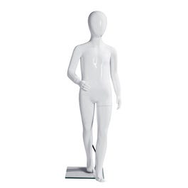 Manichino bambino 6 anni A125cm bianco laccato Shopexpert fibra di vetro Manichino bambino 6 anni A125cm bianco laccato Shopexpert fibra di vetro
