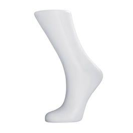 Piede manichino donna polietilene bianco Piede manichino donna polietilene bianco