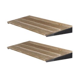 Set 2 mensole complete di staffe 88x40cm Westside per gondola Set 2 mensole complete di staffe 88x40cm Westside per gondola