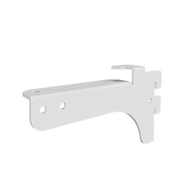Reggimensola destra L10cm per ripiano in vetro - bianco Reggimensola destra L10cm per ripiano in vetro - bianco