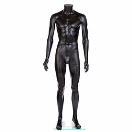 Manichino uomo modulabile nero opaco senza testa gambe dritte Manichino uomo modulabile nero opaco senza testa gambe dritte