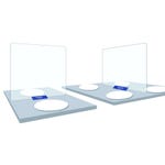Protezione trasparente in plexiglass con base per centro tavola 60x65cm