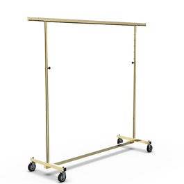 Stender pieghevole dorato L150/220cm x A118/190cm - altezza e bracci regolabili Stender pieghevole dorato L150/220cm x A118/190cm - altezza e bracci regolabili