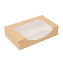 Scatola cartone ondulato The Pack con finestra 20x12x4,5cm - Conf. 50 Scatola cartone ondulato The Pack con finestra 20x12x4,5cm - Conf. 50
