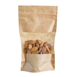 Sacchetto con zip di chiusura e finestra 13x7x22,5 cm - Confez. da100 Sacchetto con zip di chiusura e finestra 13x7x22,5 cm - Confez. da100