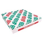 Scatola pizza The Pack cartone micro bianco, verde, rosso 29x29x3.8cm - per 100
