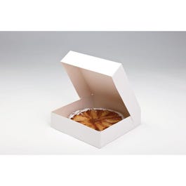 Scatola pasticceria cartone bianco 26x26x5cm - Pack da 50 Scatola pasticceria cartone bianco 26x26x5cm - Pack da 50