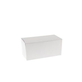 Scatola ballotin in cartone bianco interno bianco 375g 13,7x7x6,3cm - per 50 Scatola ballotin in cartone bianco interno bianco 375g 13,7x7x6,3cm - per 50