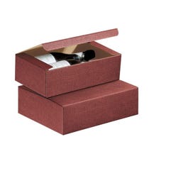 Cofanetto 2 bottiglie + separatore bordeaux 18 x 9,5 x 34 cm - Pack da 10 Cofanetto 2 bottiglie + separatore bordeaux 18 x 9,5 x 34 cm - Pack da 10