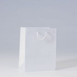 Busta lusso bianco lucido L18 x P10 x A23cm - Pack da 12 Busta lusso bianco lucido L18 x P10 x A23cm - Pack da 12