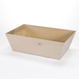 Cesto gourmet in legno di pioppo naturale 29,5x19,5x9cm - per 10 Cesto gourmet in legno di pioppo naturale 29,5x19,5x9cm - per 10