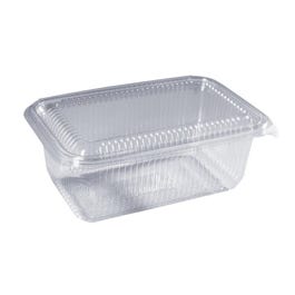 Vaschetta cibi freddi coperchio a cerniera 1000ml 17,3x10,7x6,8cm - Pack da 50 Vaschetta cibi freddi coperchio a cerniera 1000ml 17,3x10,7x6,8cm - Pack da 50